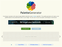 Tablet Screenshot of palettegenerator.com
